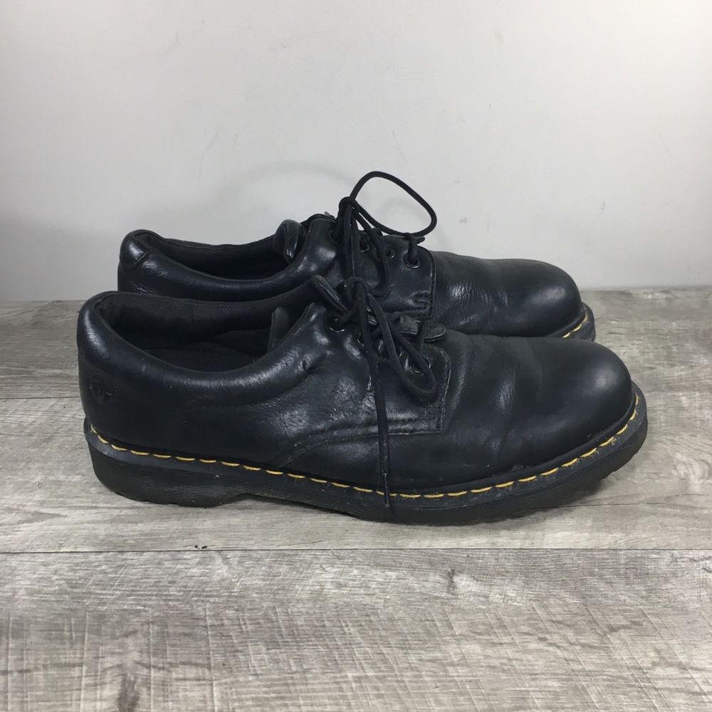 Vintage Dr. Martens Doc Boston Men’s Black 4-Eye Leather Oxfords Shoes Size 13